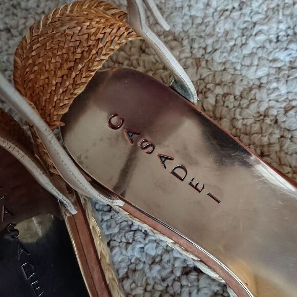 Casadei Brown Leather Ankle Strap Flat Sandals Size 37.5 - Picture 8 of 12